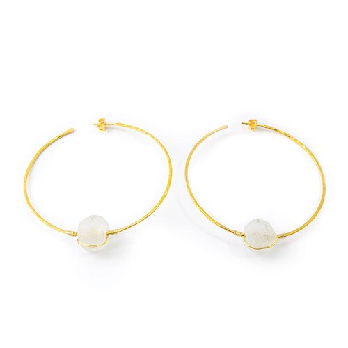 Evangeline Large Hoop Earrings